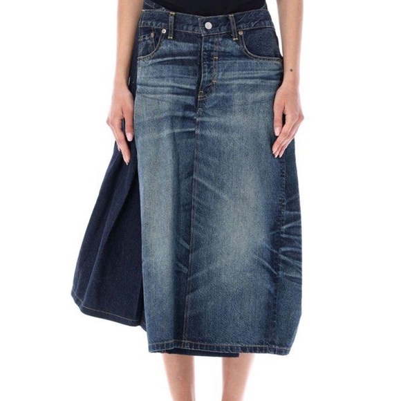 Junya Watanabe Dresses & Skirts - Junya Watanabe comme des garçon  x Levi’s asymmetric denim skirt